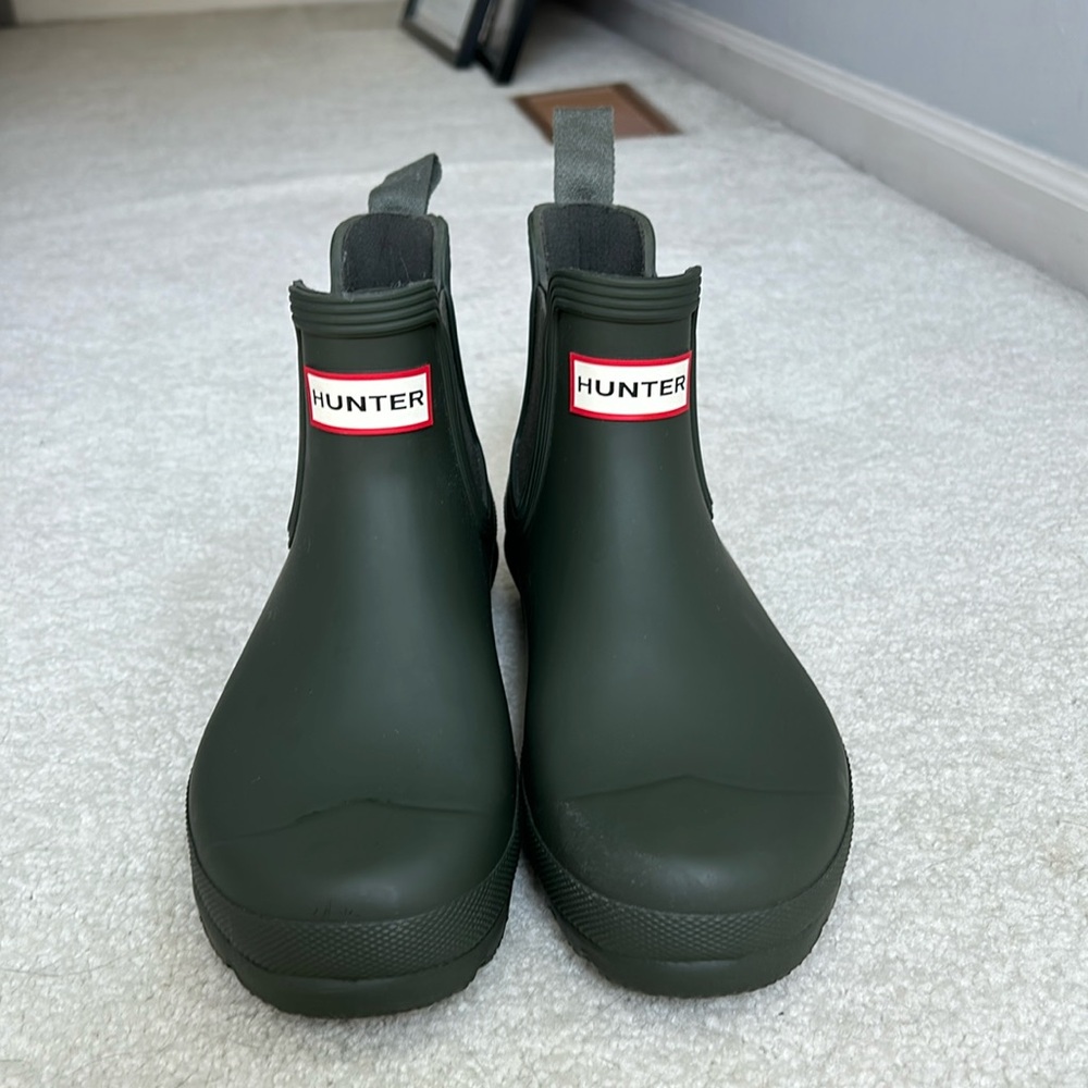 Women's Dark Green Hunter Boot short